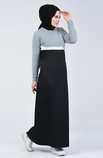 Black İslamitische Jurk 09053-01