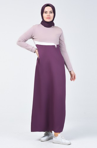 Zwetschge Hijab Kleider 09053-03