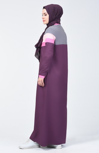 Zwetschge Hijab Kleider 09059-02