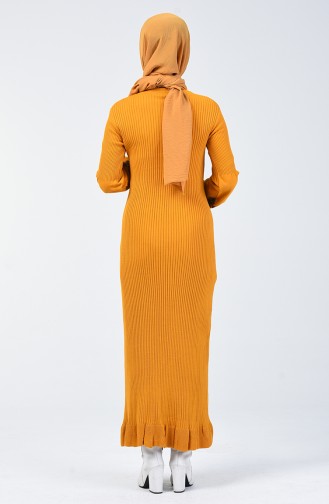 Mustard Hijab Dress 2216-01