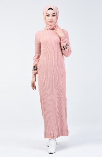 Powder Hijab Dress 2216-03