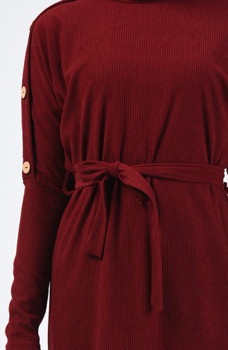 فستان أحمر كلاريت 5306-03