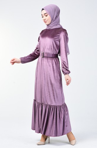 Weinrot Hijab Kleider 5557-03
