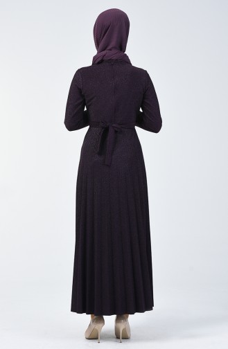 Pleated Dress 5115-01 Purple 5115-01
