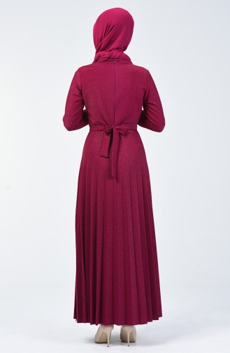 Fuchsia Hijab Dress 5115-03