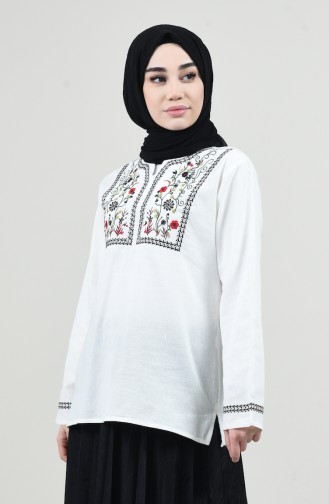 Ecru Blouse 0011-05