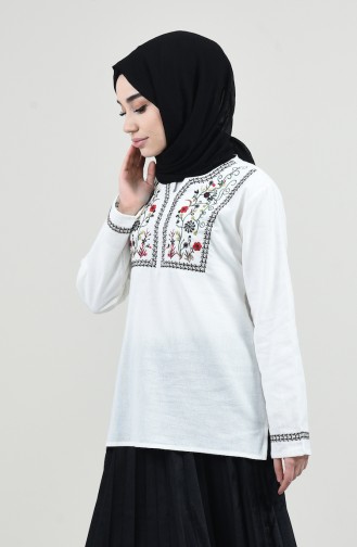 Ecru Blouse 0011-05