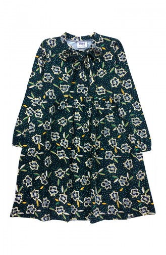 Kız Çocuk Elbise F0998 Yeşil 0998