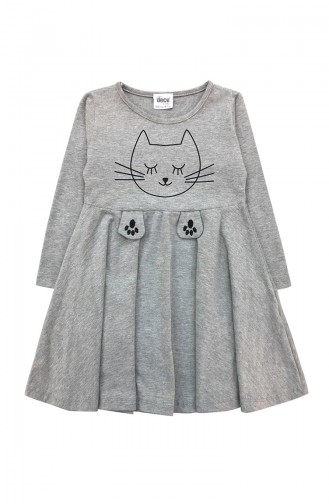 Robe Peigné Enfant Fille E0732 Gris 0732