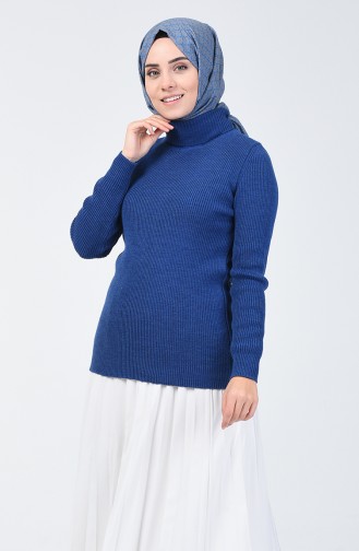 Saks-Blau Pullover 4195-02