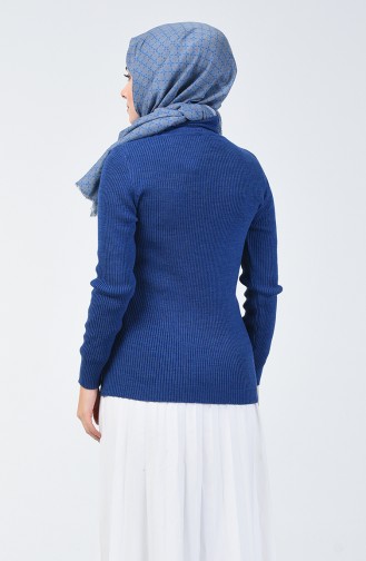 Saks-Blau Pullover 4195-02