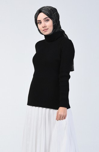 Schwarz Pullover 4195-05