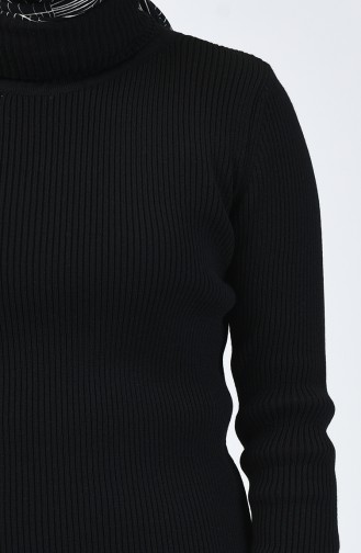 Pull Tricot Col Roulé 4195-05 Noir 4195-05