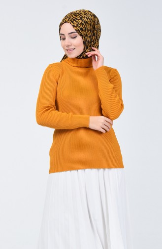 Pull Tricot Col Roulé 4195-06 Moutarde 4195-06