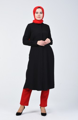 Trousers with Elastic waist Pocket Detail 1305pnt-02 Red 1305PNT-02