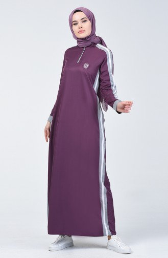 Zwetschge Hijab Kleider 09058-03