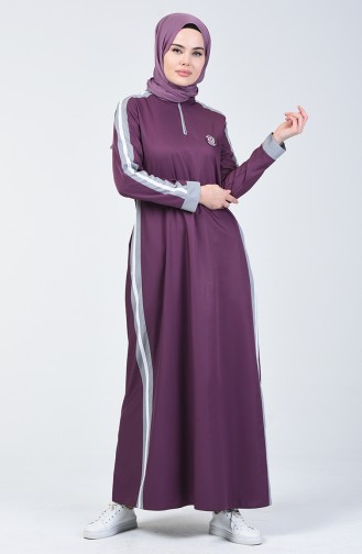 Zwetschge Hijab Kleider 09058-03