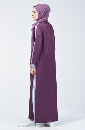 Zwetschge Hijab Kleider 09058-03