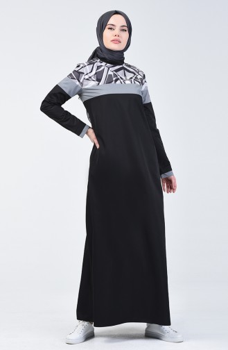 Black İslamitische Jurk 09060-01