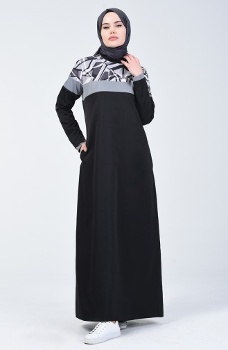 Black İslamitische Jurk 09060-01