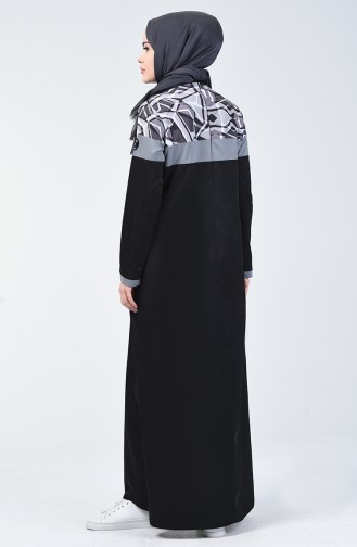 Black İslamitische Jurk 09060-01