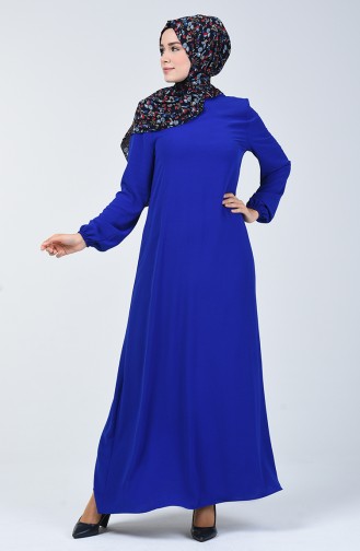 Aerobin Fabric Sleeve Elastic Dress 0061-10 Saxe Blue 0061-10