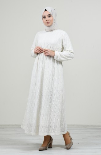Robe Hijab Ecru 7060-01