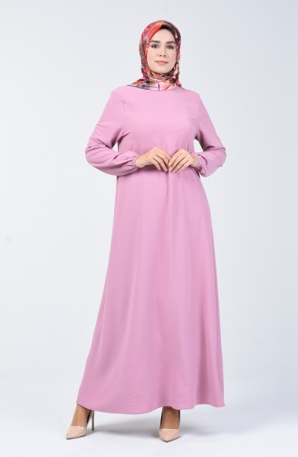 Aerobin Fabric Sleeve Elastic Dress 8090-06 Dry Rose 8090-06