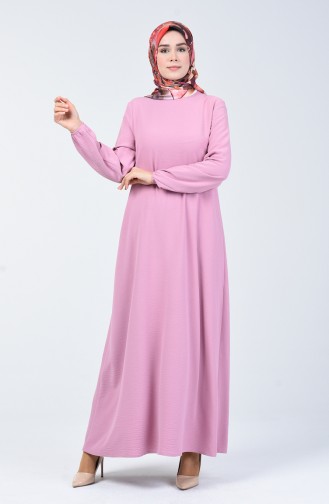 Aerobin Fabric Sleeve Elastic Dress 8090-06 Dry Rose 8090-06