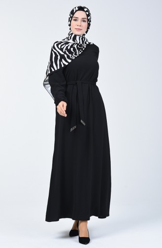 Black İslamitische Jurk 8091-04