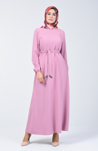 فستان زهري باهت 8091-05