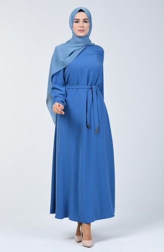 Indigo Hijab Dress 8091-06