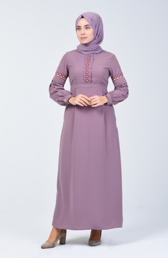 فستان رمادي 5074-03