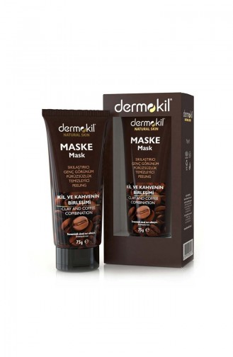 Dermokil Natürliche hautstraffende Maske mit Ton- und Kaffeegehalt für einen jungen Aussicht 75 ml MY-7603 7603