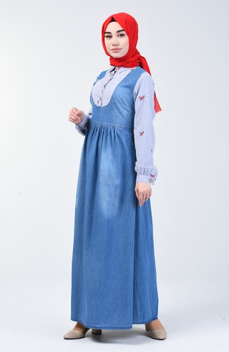 Lila Hijab Kleider 5090-01
