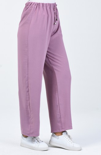 Pantalon Taille Élastique Tissu Aerobin 0054-08 Violet 0054-08