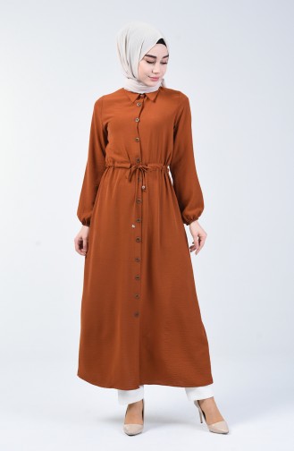 Tan Hijab Dress 5388-06