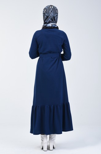 Indigo Hijab Dress 1034-05