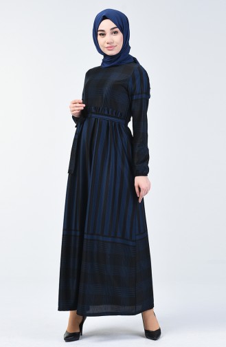 Blue Hijab Dress 5330-03