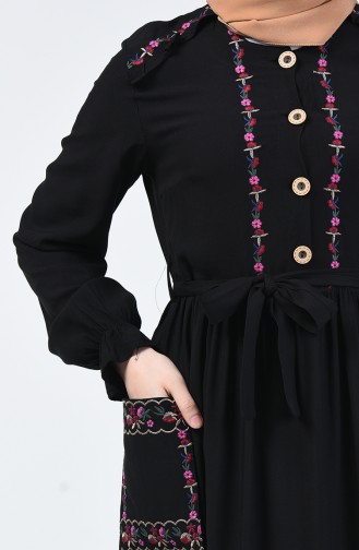 Black Hijab Dress 3005-01