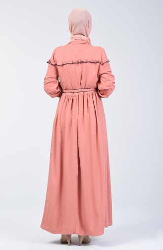 Dusty Rose Hijab Dress 6024-02