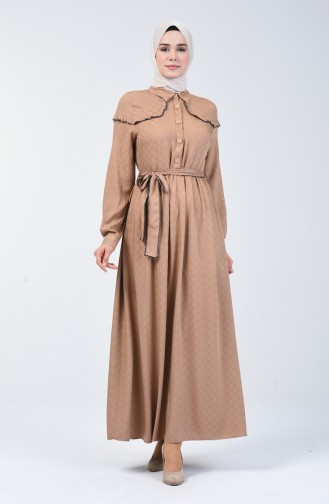 Powder Hijab Dress 6024-04