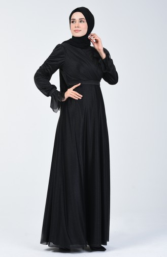 Silvery Evening Dress 1009-03 Black 1009-03