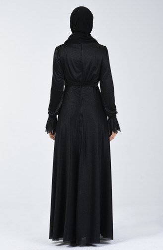 Robe de Soirée à Paillettes 1009-03 Noir 1009-03