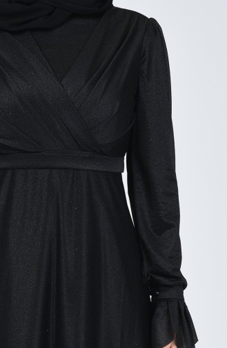 Silvery Evening Dress 1009-03 Black 1009-03