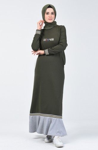 فستان رياضي كاكي 99250-03