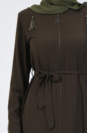 Khaki Abaya 5041-01