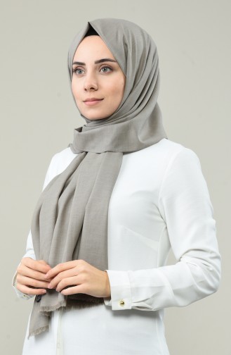 Desenli Dokuma Pamuk Şal 99263-01 Vizon