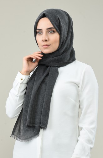 Organic Linen Shawl 3009OK-04 Smoke 3009OK-04