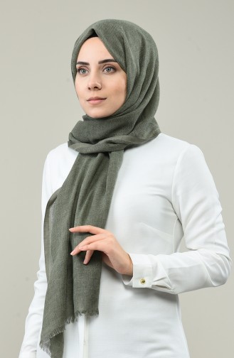 Organic Linen Shawl 3009OK-06 Khaki 3009OK-06